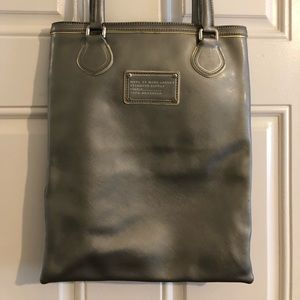 Marc by Marc Jacobs Silver Leather Work Tote